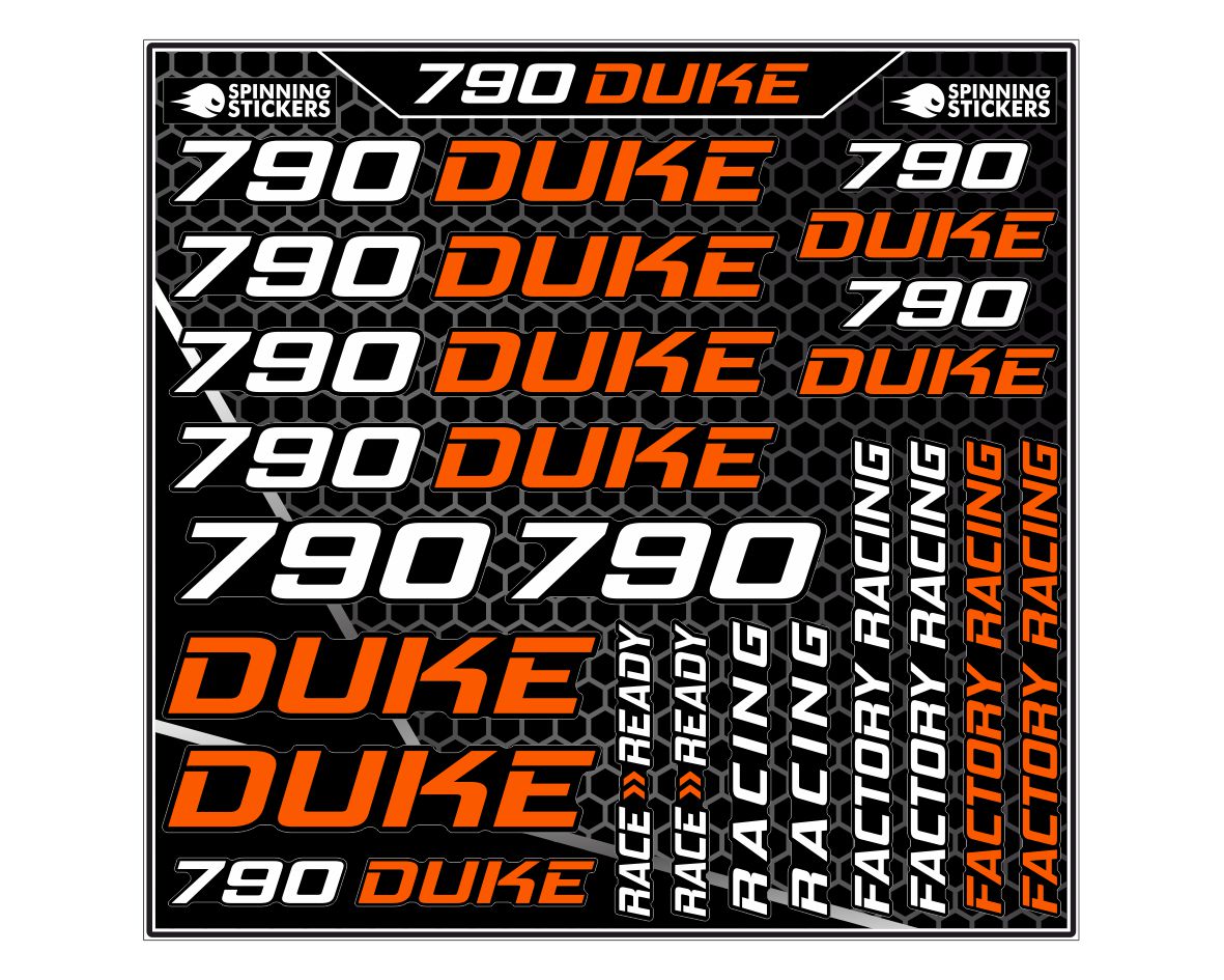 KTM 790 Duke sticker kit