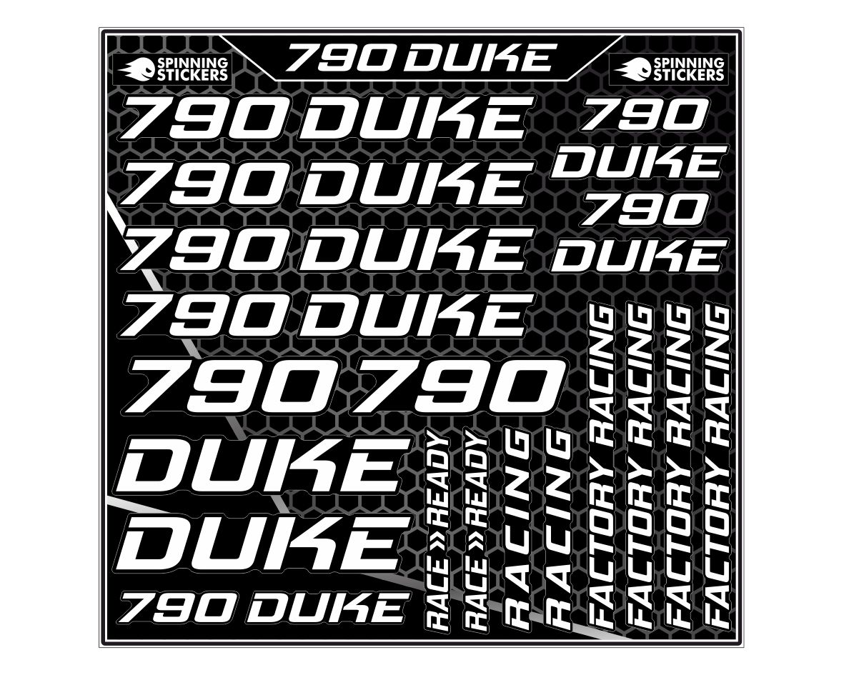 790 Duke sticker kit