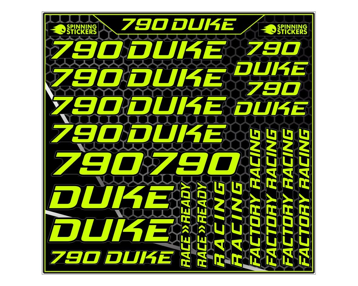 790 Duke Stickerset