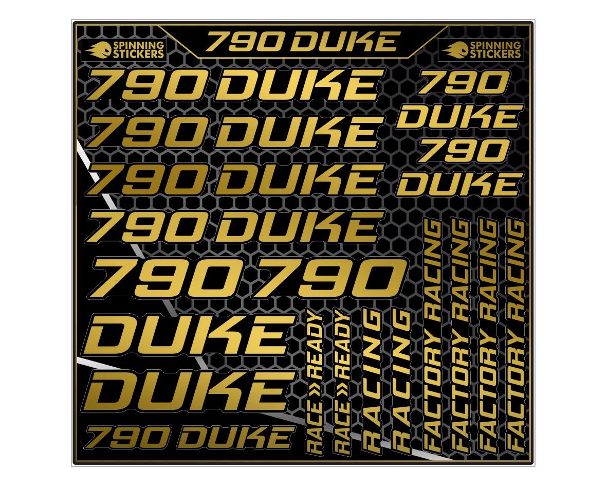 790 Duke Aufklebersatz