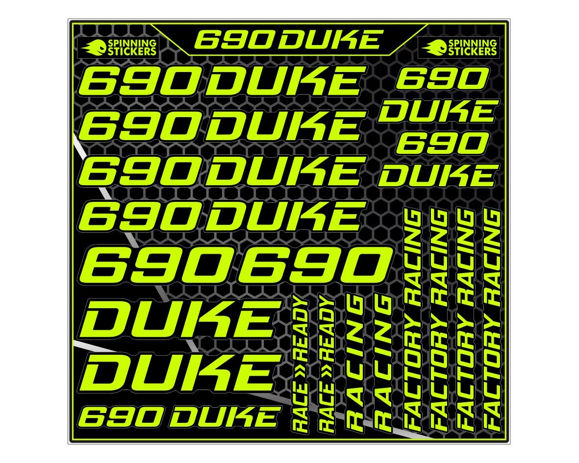 690 Duke Stickerset