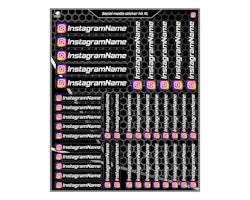Instagram Sticker kit - XL - "Small text"