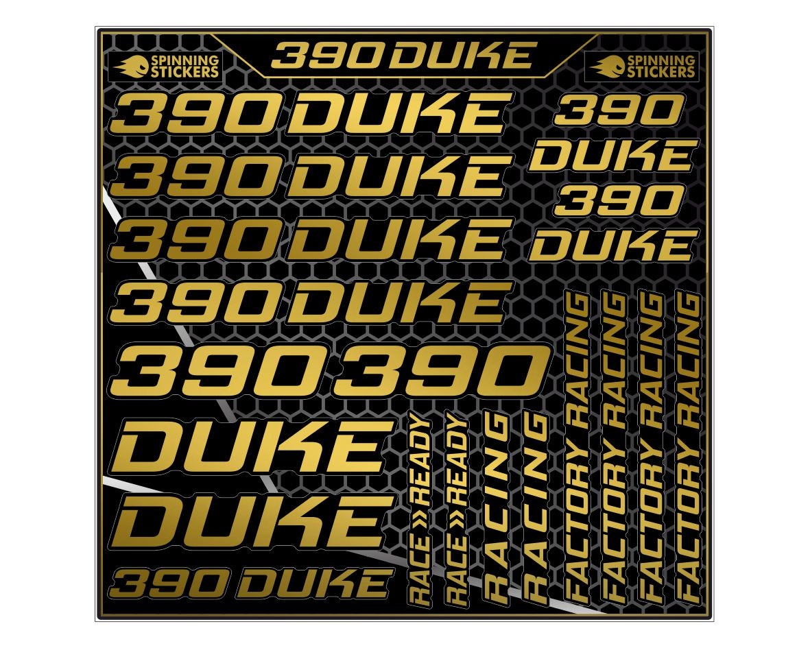 390 Duke Stickerset