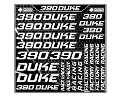 390 Duke Aufklebersatz