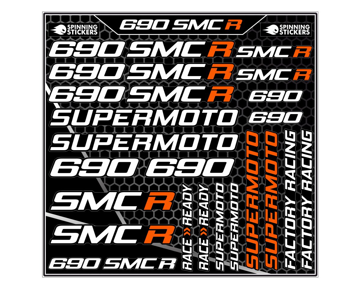KTM 690 SMC R sticker kit