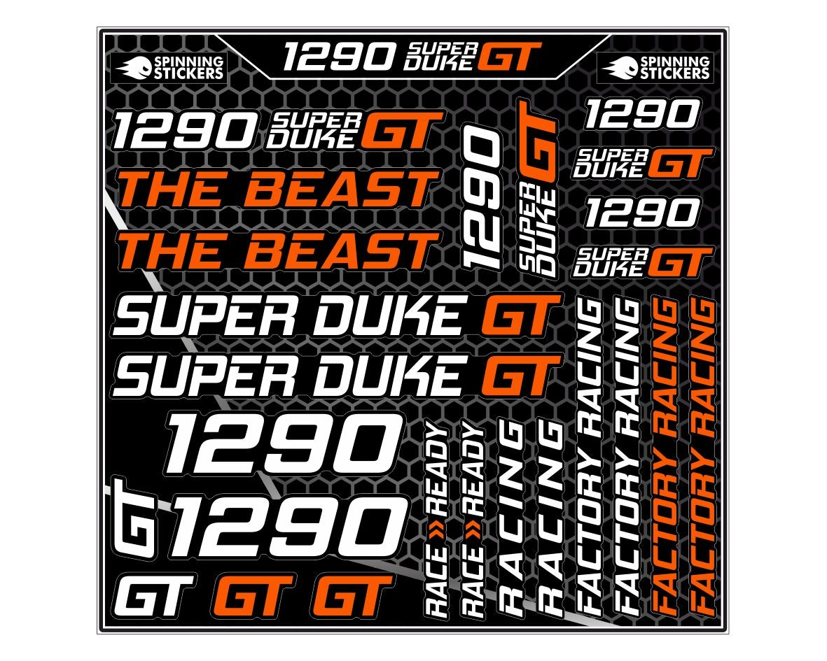 1290 Super Duke GT sticker kit