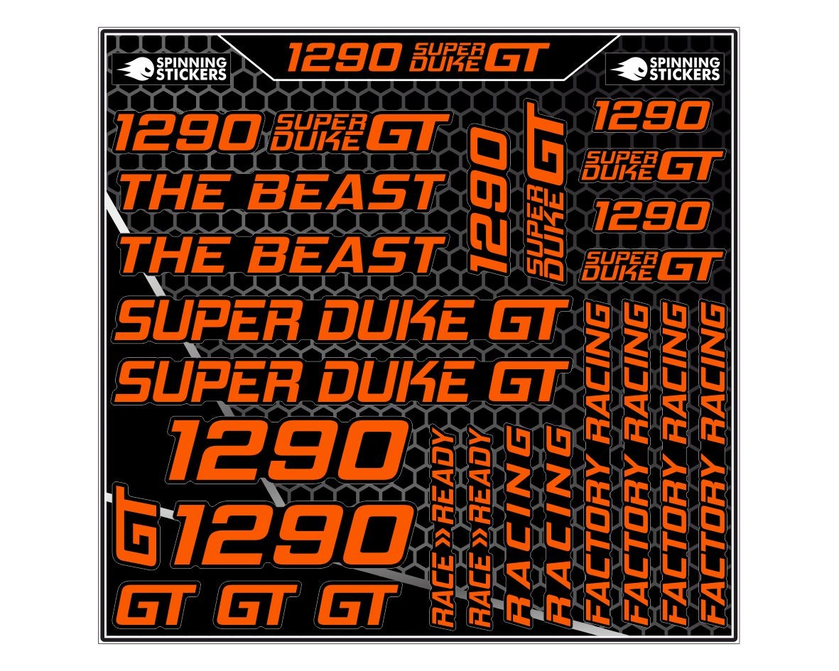 1290 Super Duke GT sticker kit