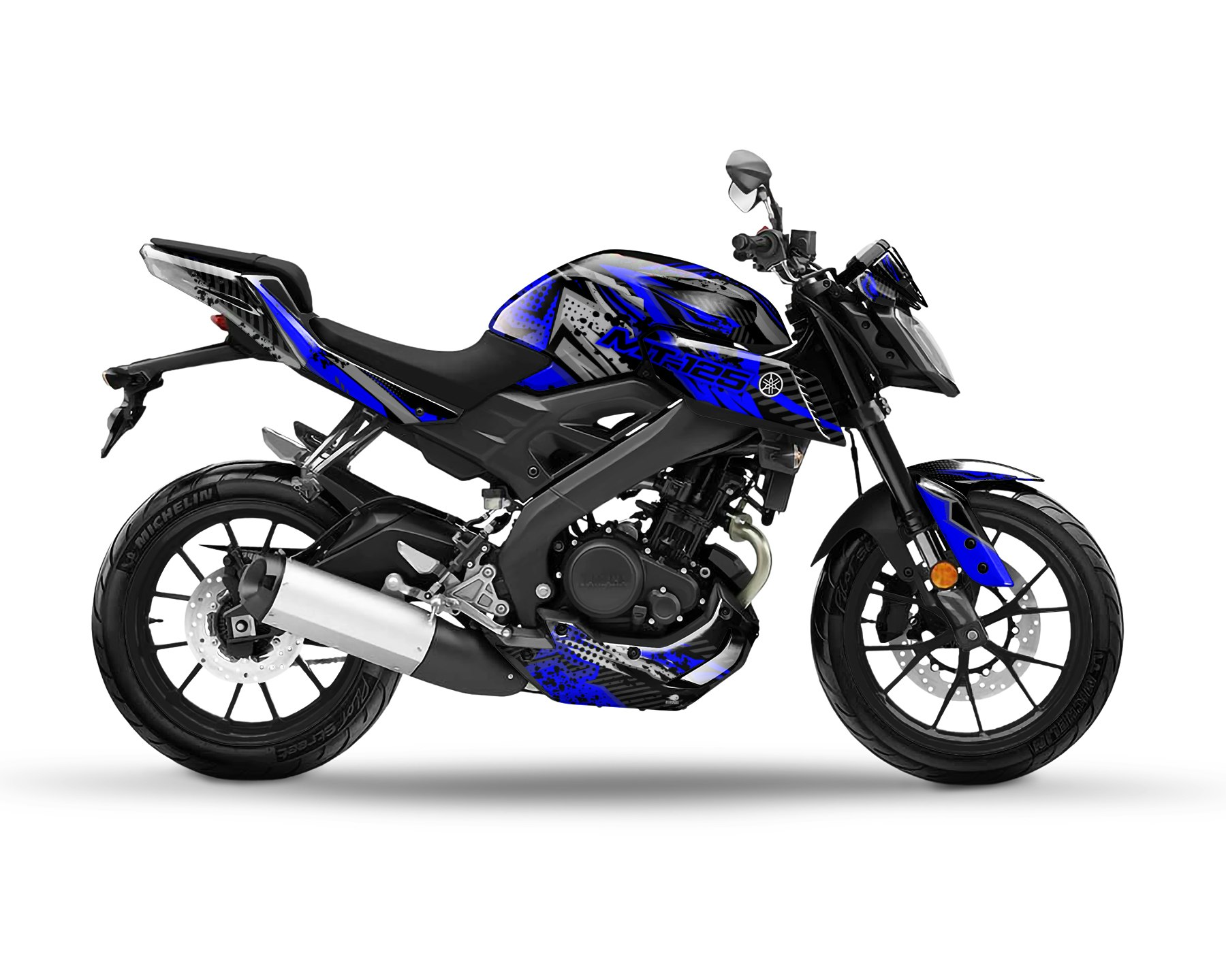 Yamaha MT 125 Dekalkit - "Wrath" 2014-2019 - SpinningStickers |  Toppkvalitet för din motorcykel