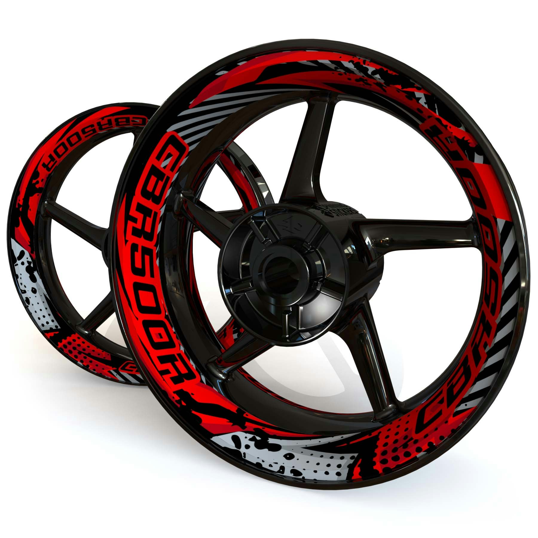 Honda CBR500R "Wrath" Wheel Stickers - Premium Design