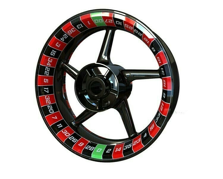 Roulette Wheel Wheel Stickers - Premium Design - SpinningStickers