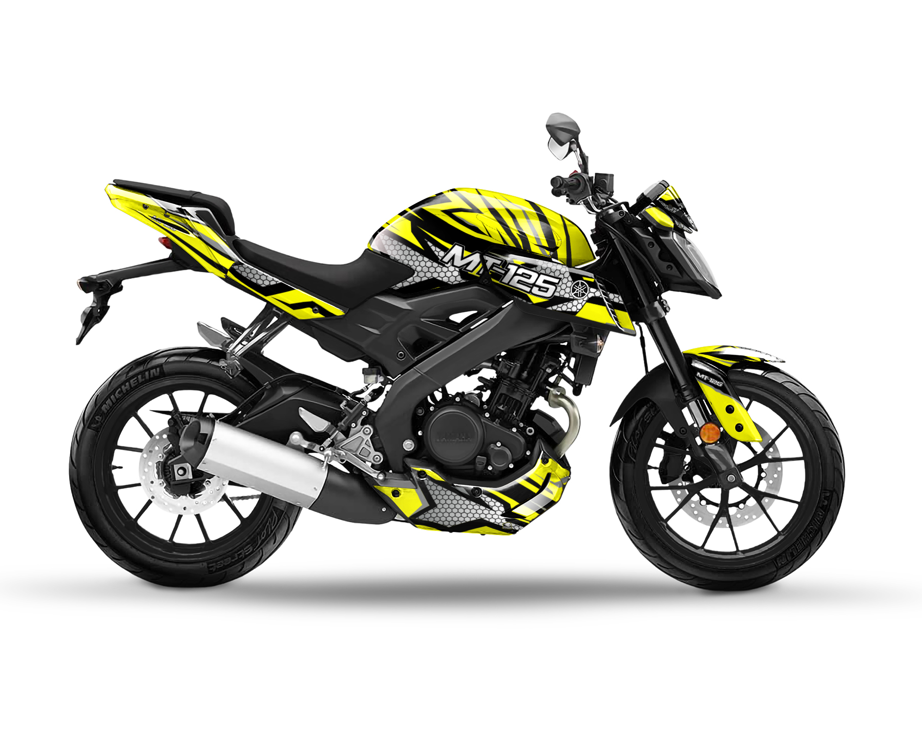 Yamaha MT 125 Graphics Kit - "Hexagon" 2014-2019