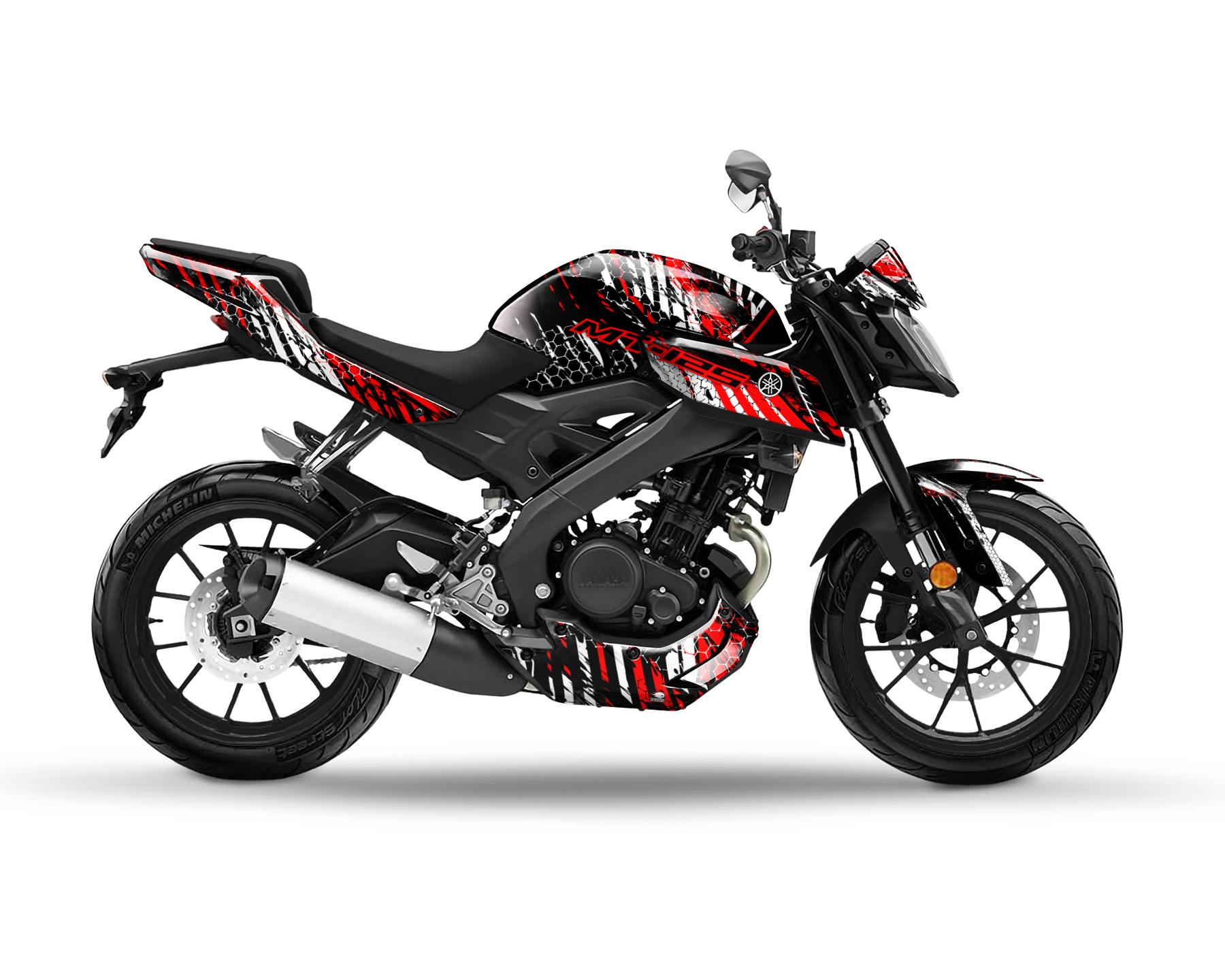 Yamaha MT 125 Graphics Kit - "Riot" 2014-2019