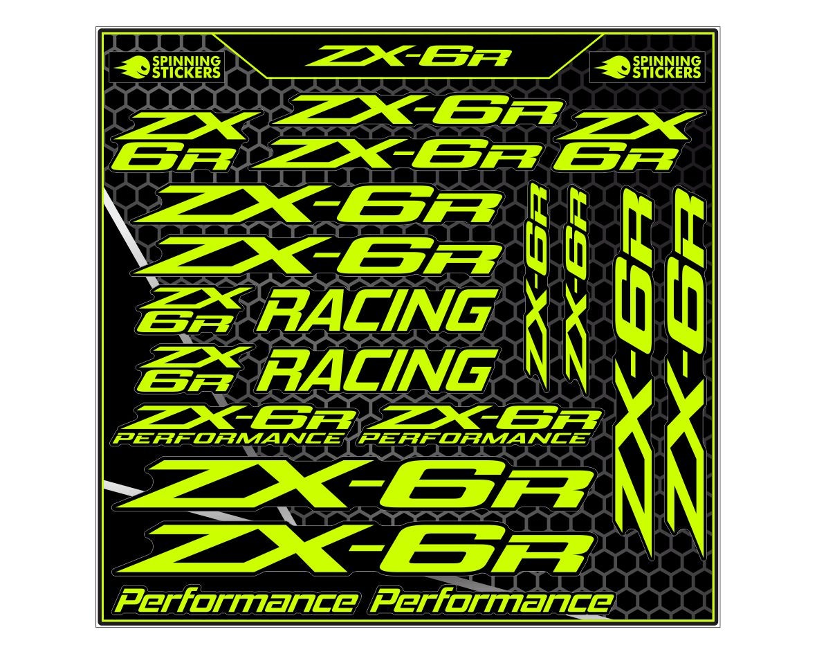 ZX6R sticker kit