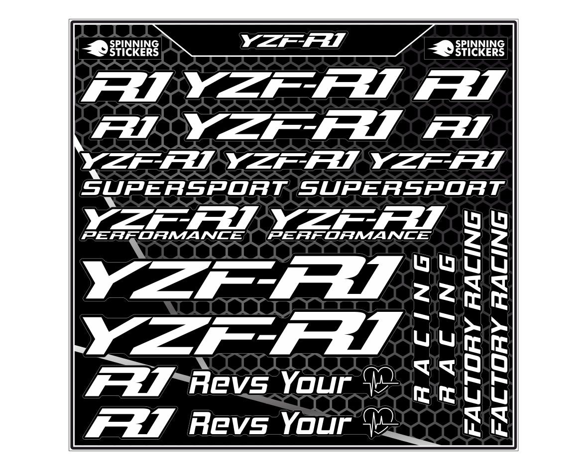 Yamaha YZF-R1 stickerset