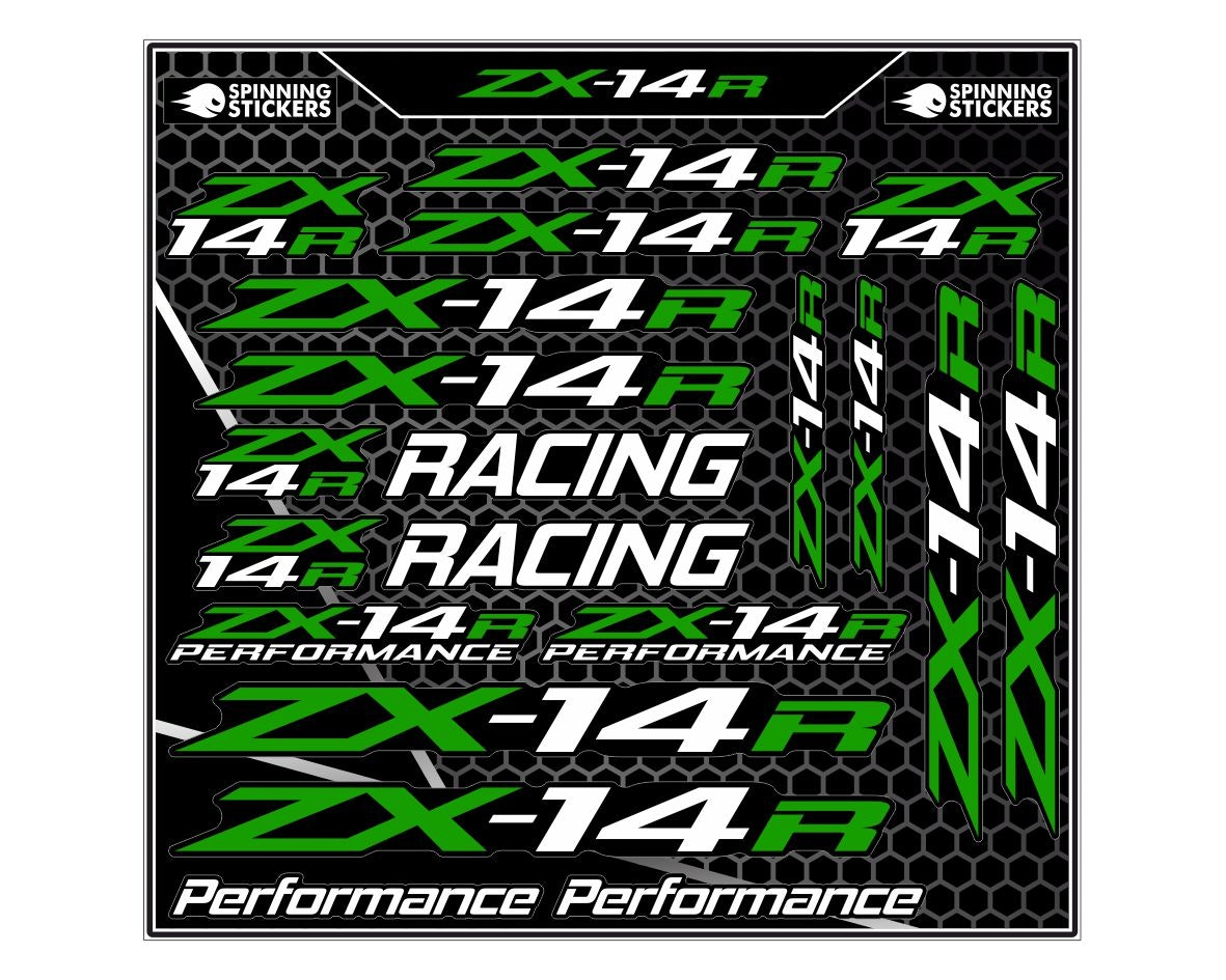 Sticker kit - For ZX-14R - SpinningStickers