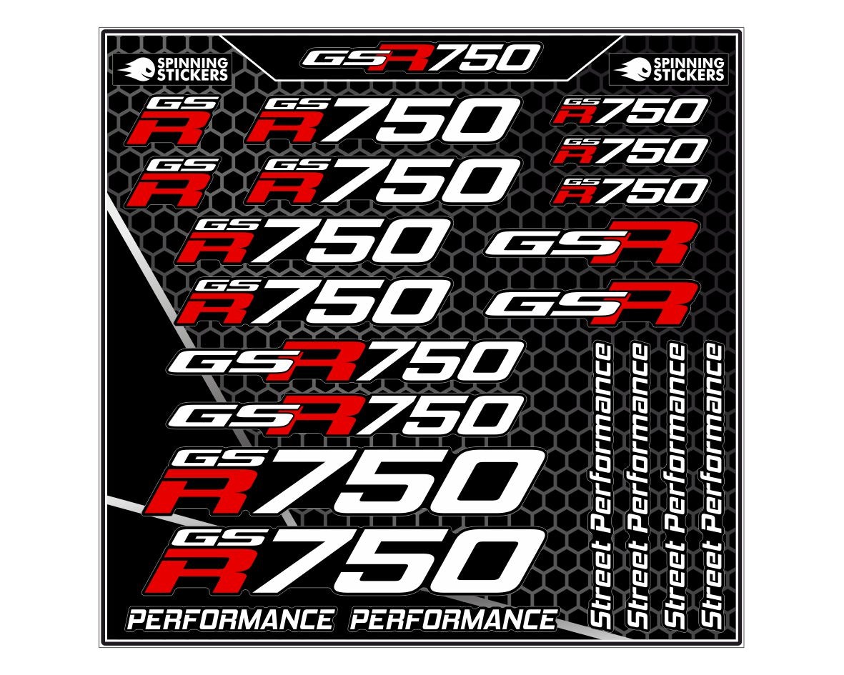 Suzuki GSR750 sticker kit