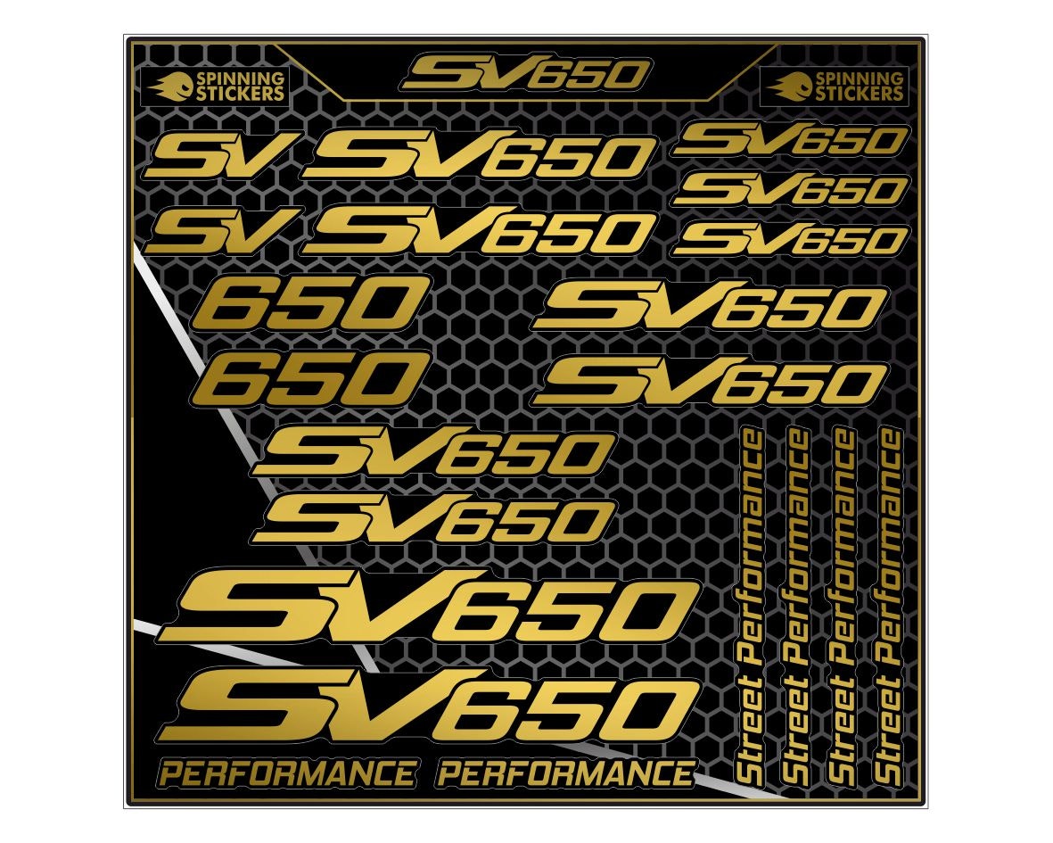 Suzuki SV650 stickerset