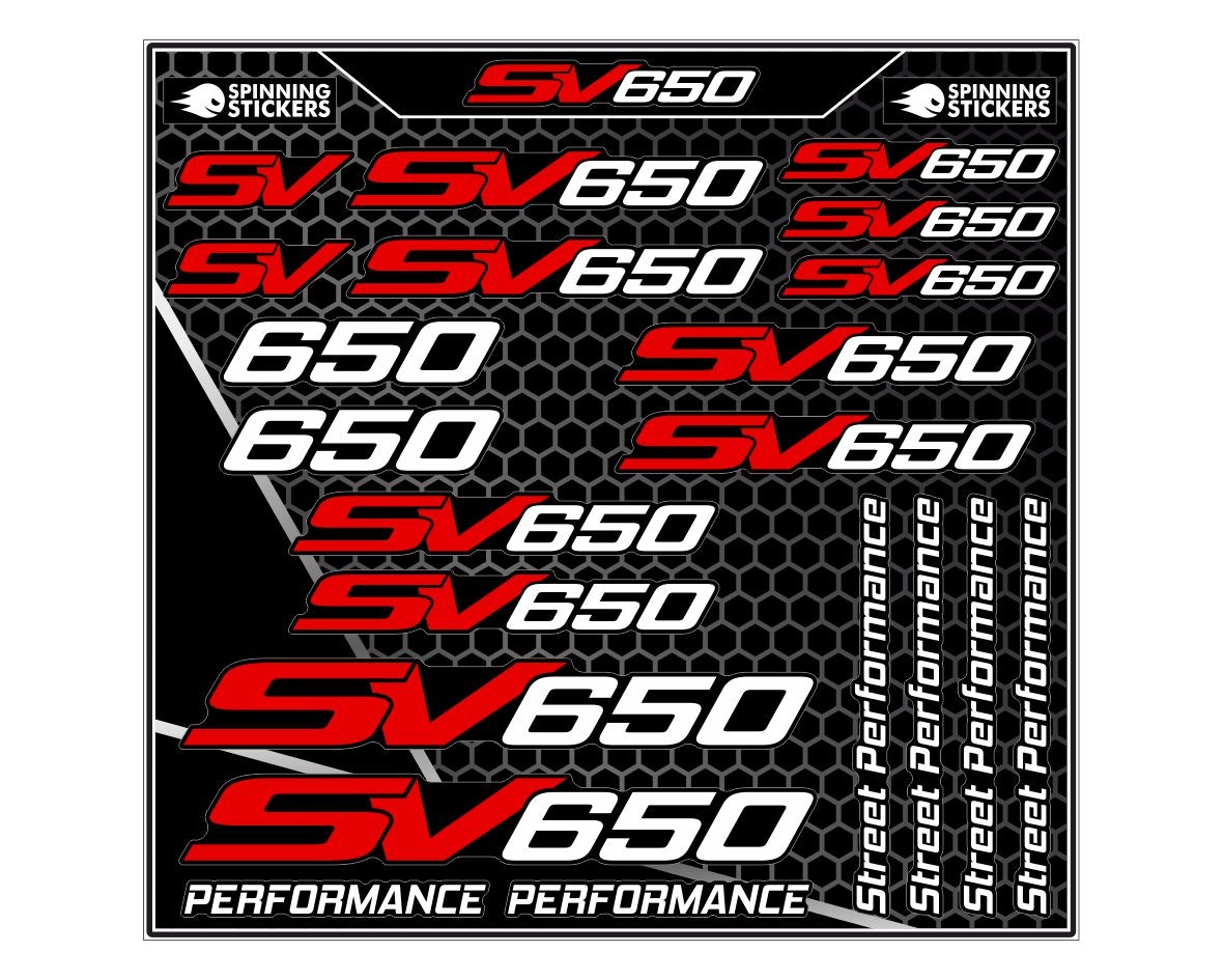 Suzuki SV650 stickerset