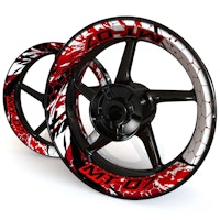 MT-07 Wheel Stickers - "Riot"