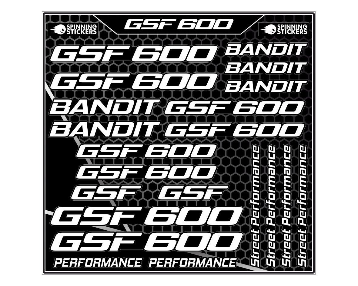 Suzuki GSF600 stickerset