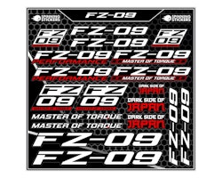 Yamaha FZ 09 Aufklebersatz