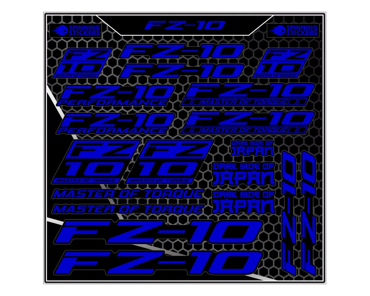 FZ-10 Sticker kit