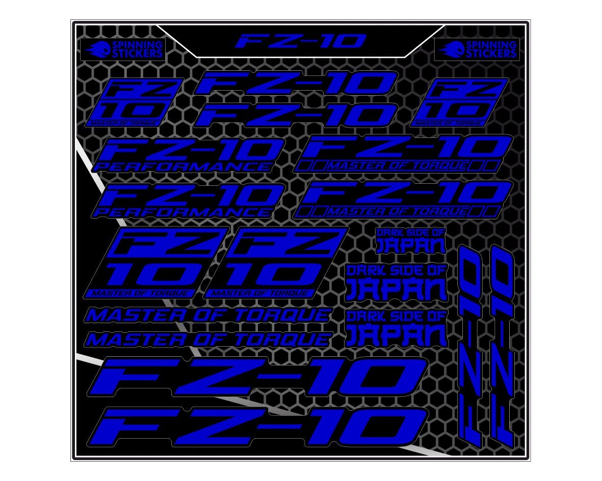 Yamaha FZ 10 sticker kit