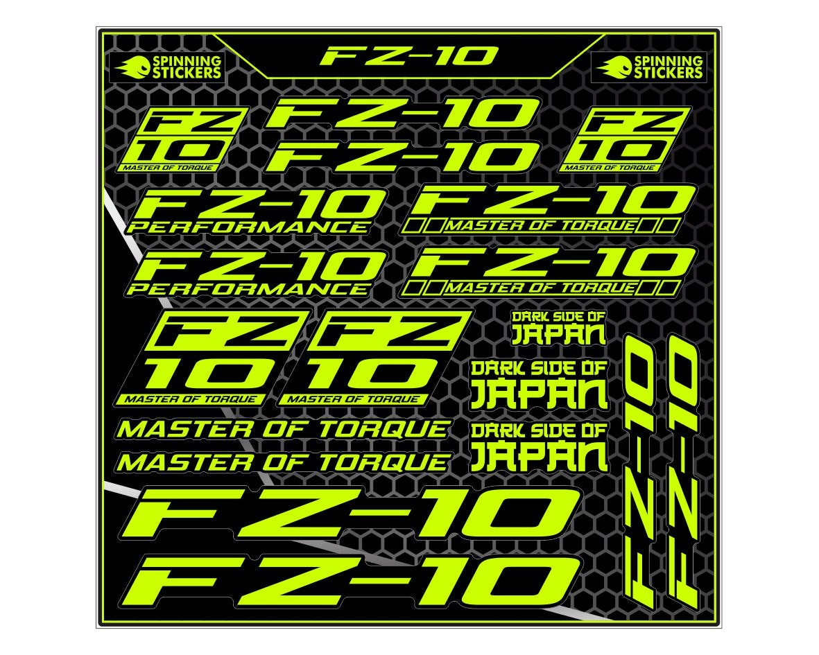 Yamaha FZ 10 sticker kit