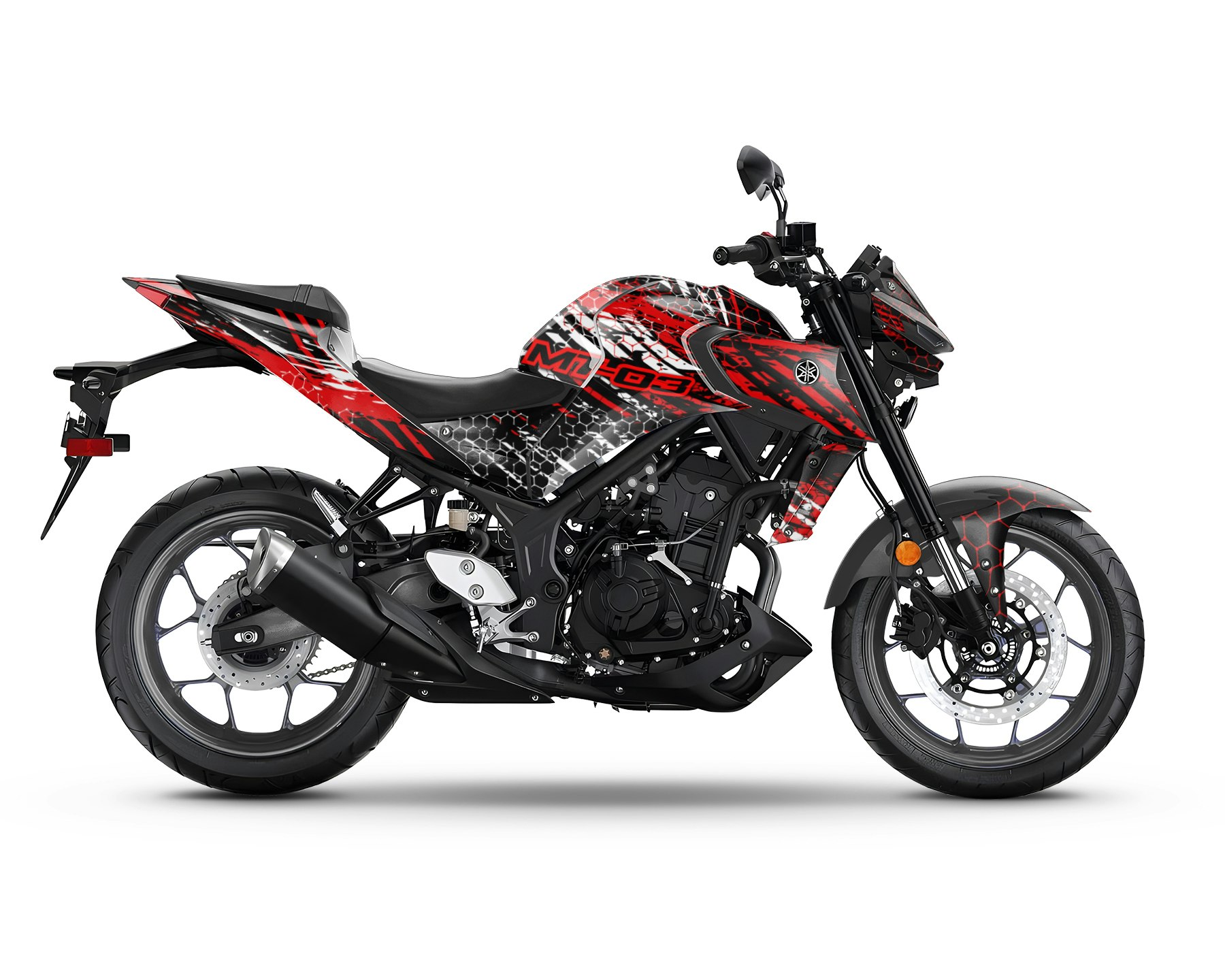 Yamaha MT 03 Grafikkit - "Riot" 2015-2023