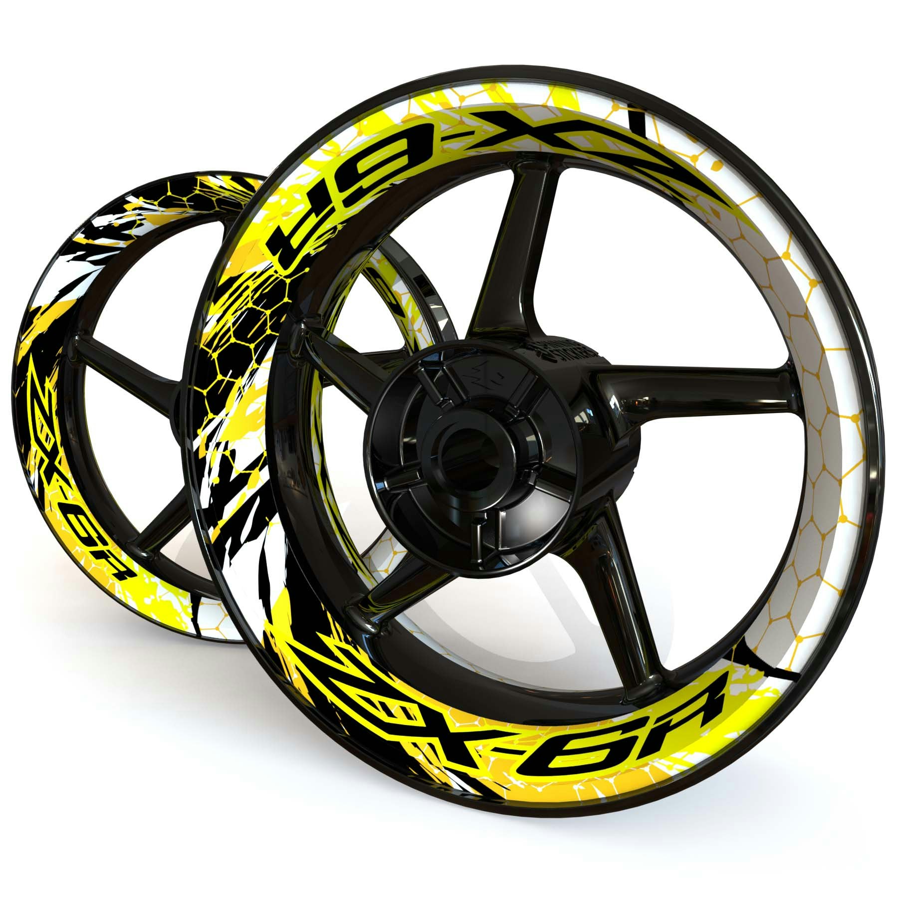 Adesivi per cerchioni Kawasaki ZX-6R "Riot" - Design premium -  SpinningStickers | I migliori adesivi per cerchioni per moto