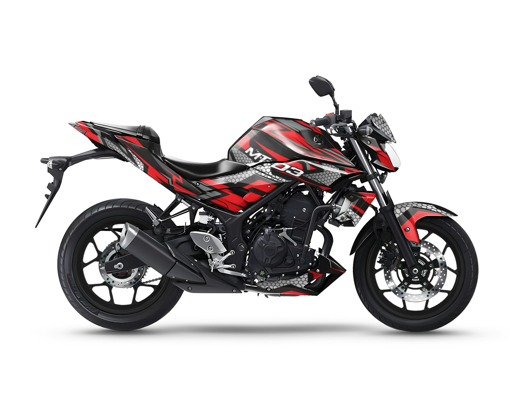 Yamaha MT 03 Graphics Kit - "Hexagon" 2015-2023