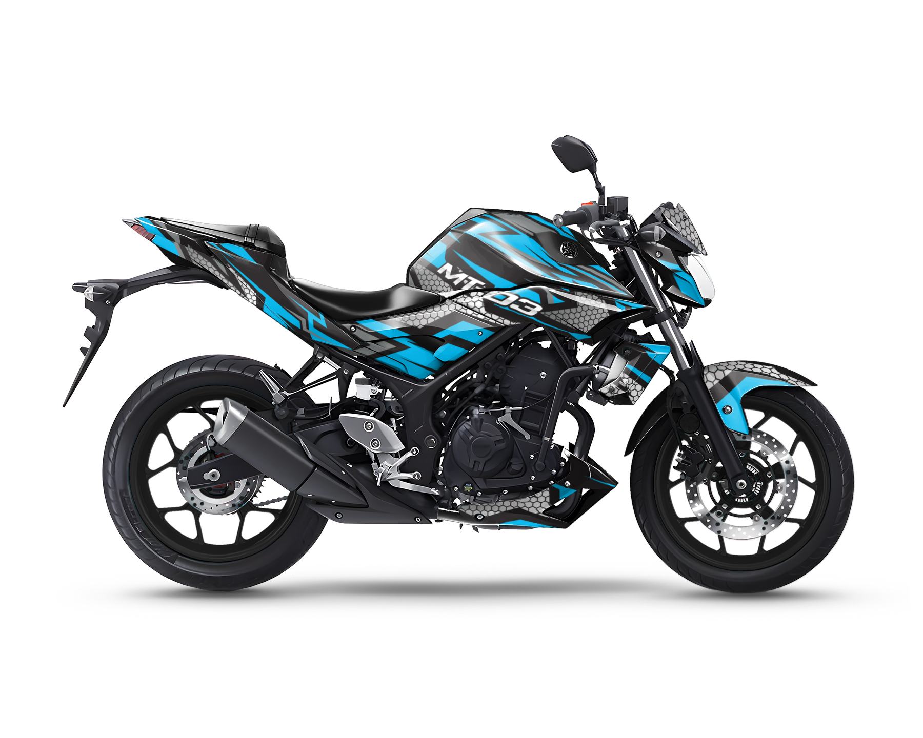 Yamaha MT 03 Graphics Kit - "Hexagon" 2015-2023