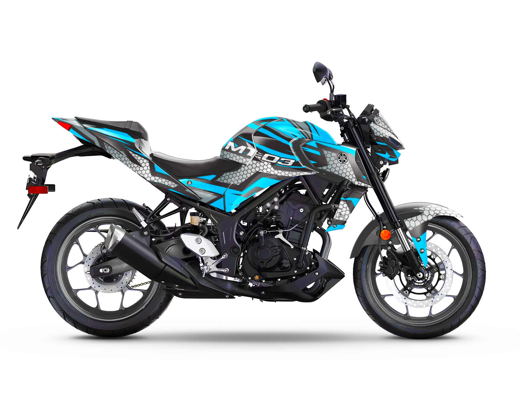 Yamaha MT 03 Graphics Kit - "Hexagon" 2015-2023