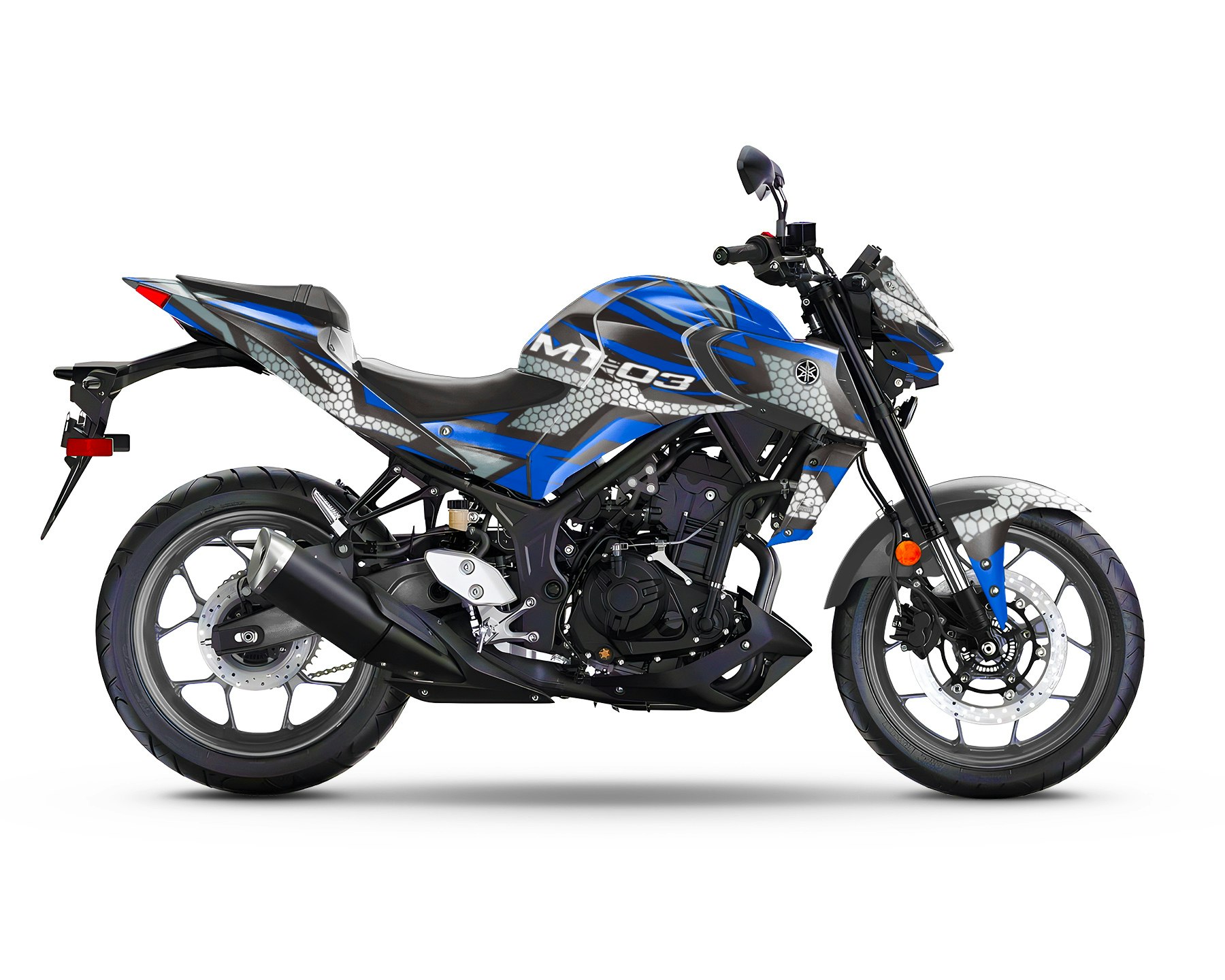 Yamaha MT 03 Kit déco - "Hexagon" 2015-2023