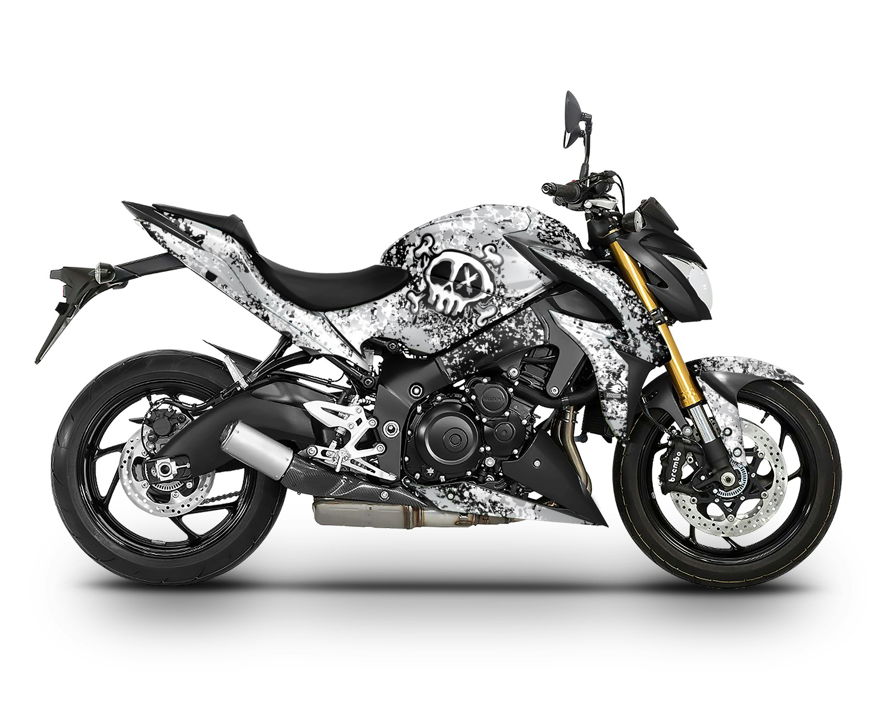 Suzuki GSXS 1000 Grafikkit - "Spirit" 2015-2020 - SpinningStickers | Die  besten Motorrad Felgenaufkleber