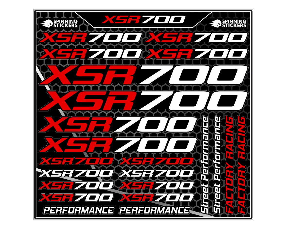 Yamaha XSR700 sticker kit