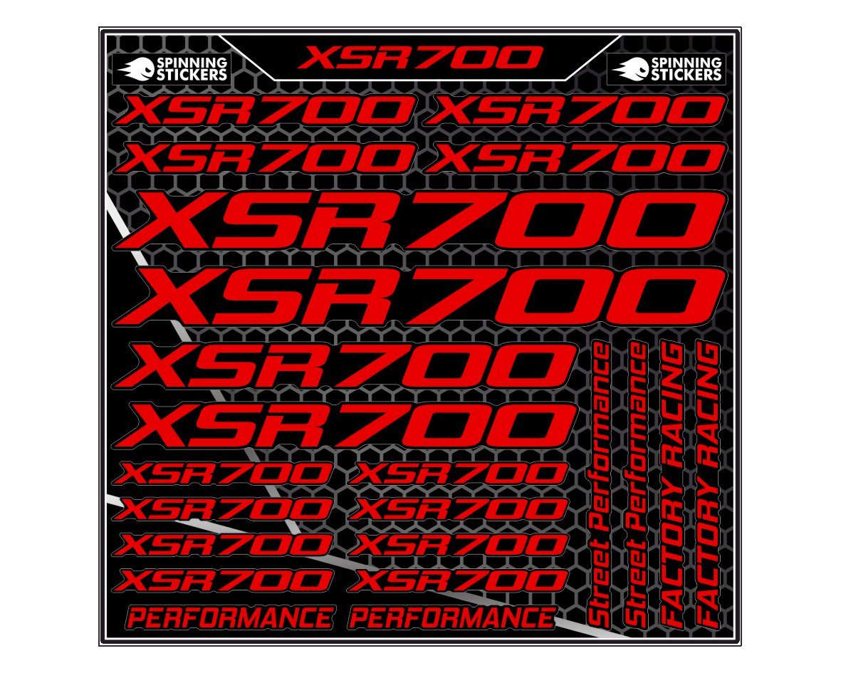 Yamaha XSR700 sticker kit