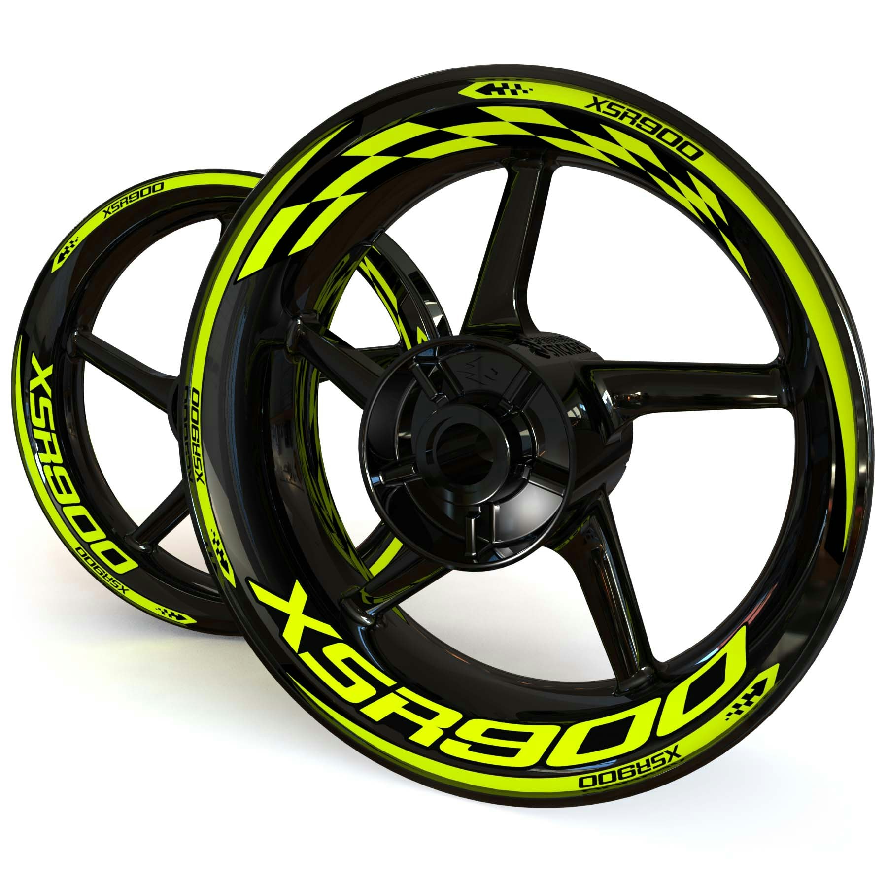 XSR900 Wheel Stickers - "Checker"