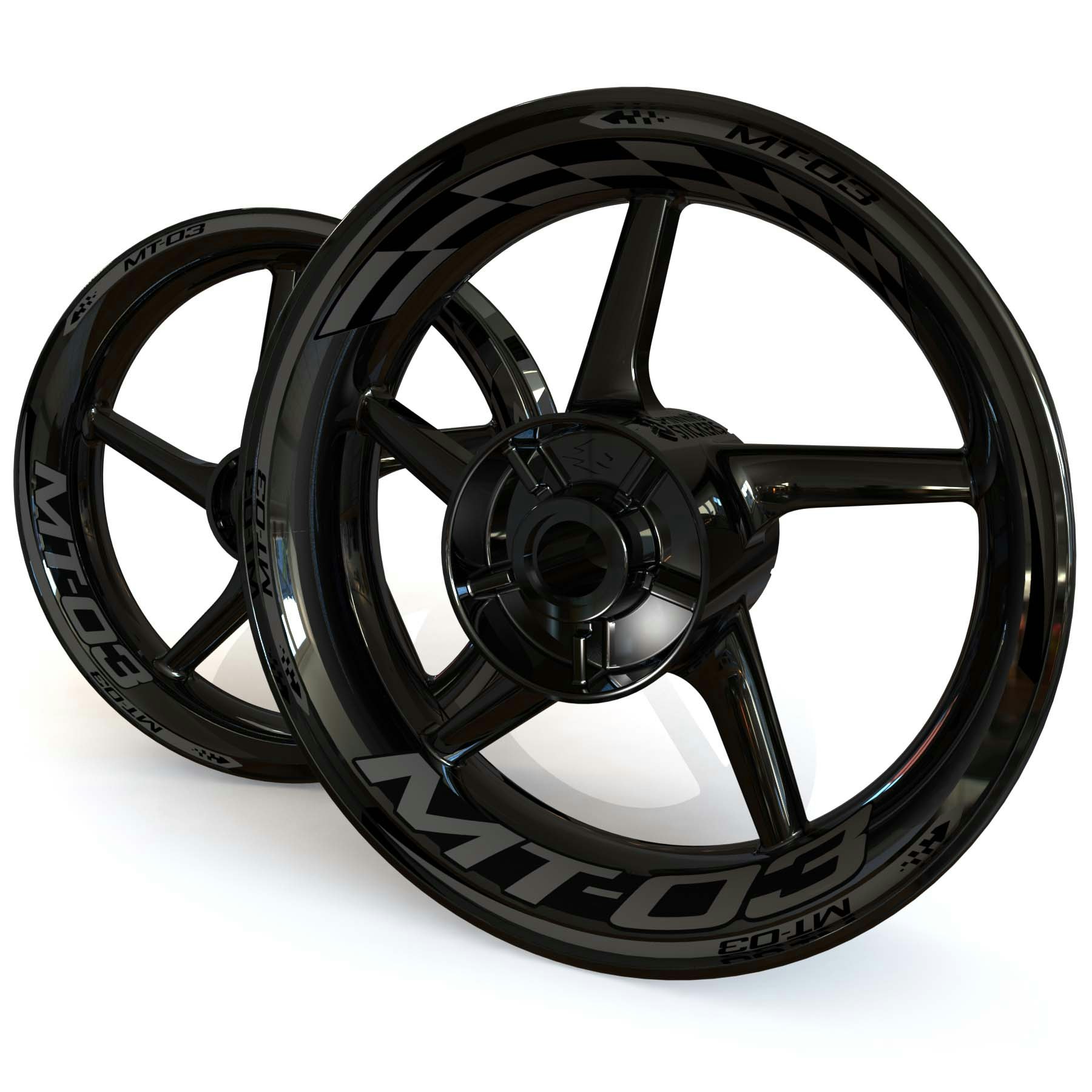MT-03 Wheel Stickers - "Checker"