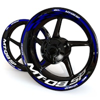 MT-09 SP Wheel Stickers - "Checker"