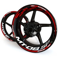 MT-09 SP Wheel Stickers - "Checker"