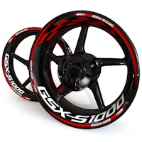 GSX-S 1000 Wheel Stickers - "Checker"