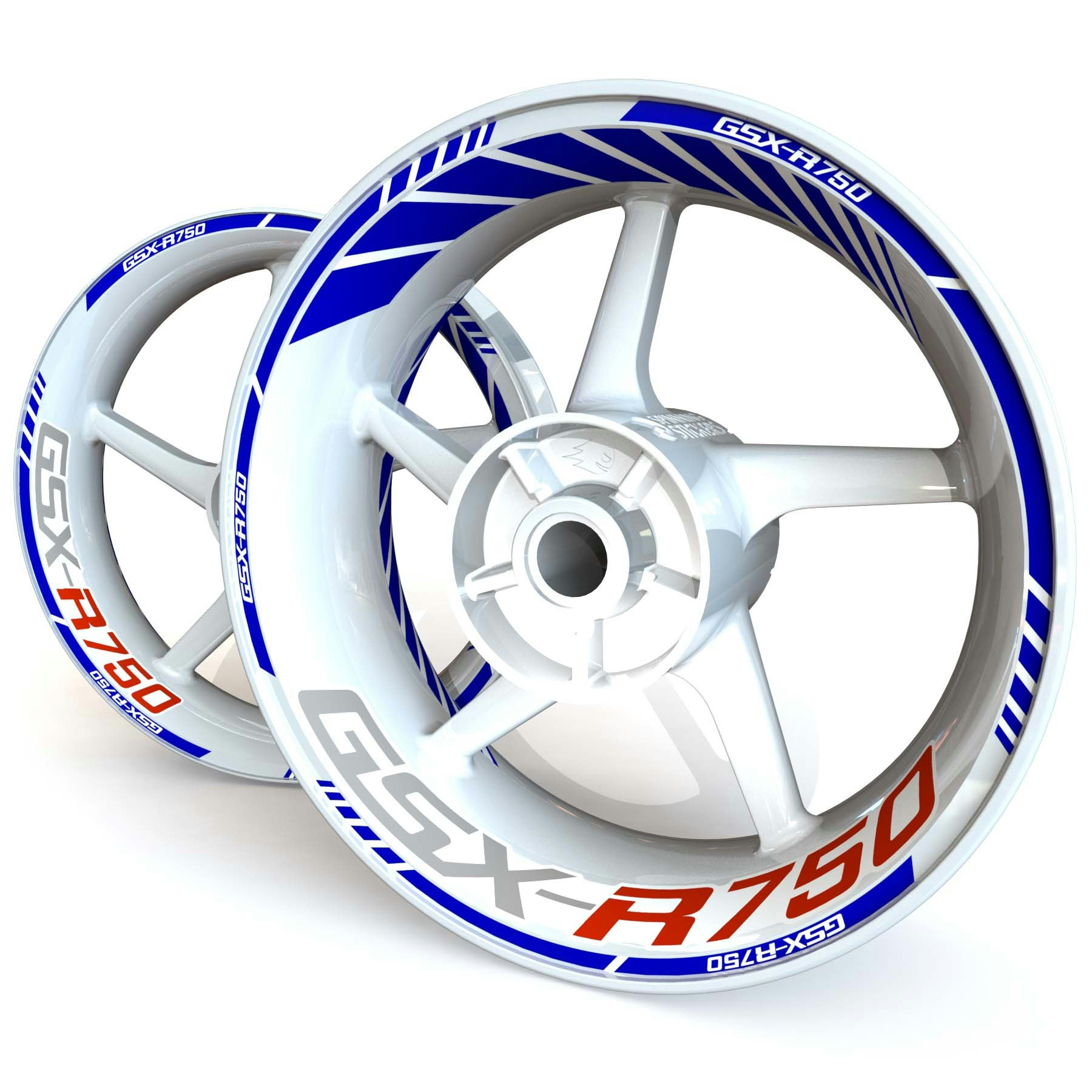 Suzuki GSXR 750 Wheel Stickers - "Classic" Standard Design