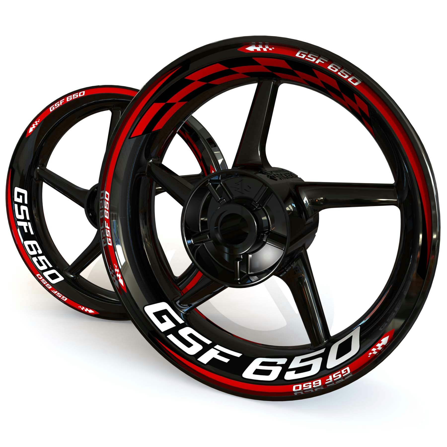 GSF650 Wheel Stickers - "Checker"