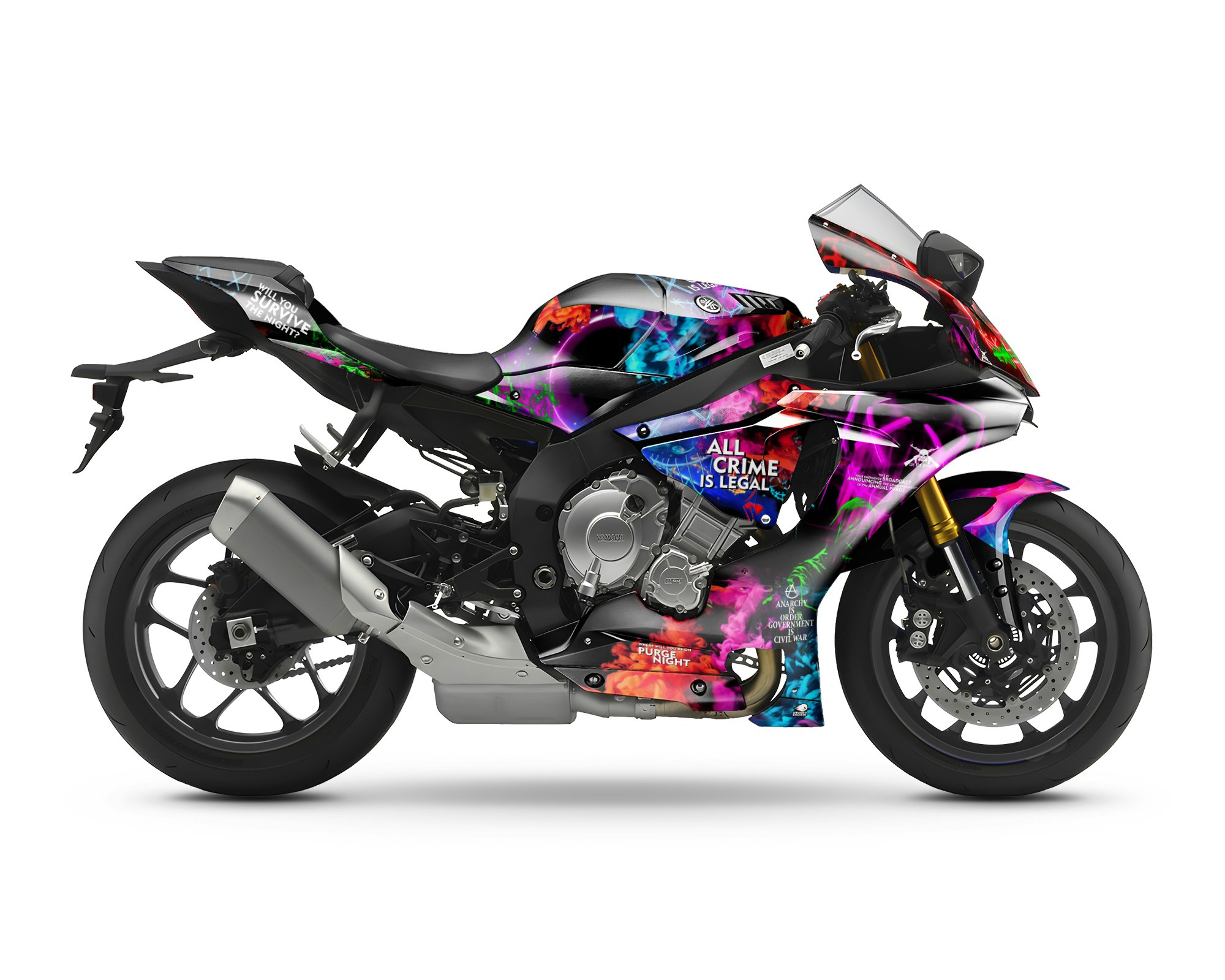 Kit grafiche Yamaha R1 - "Purge" 2015-2024