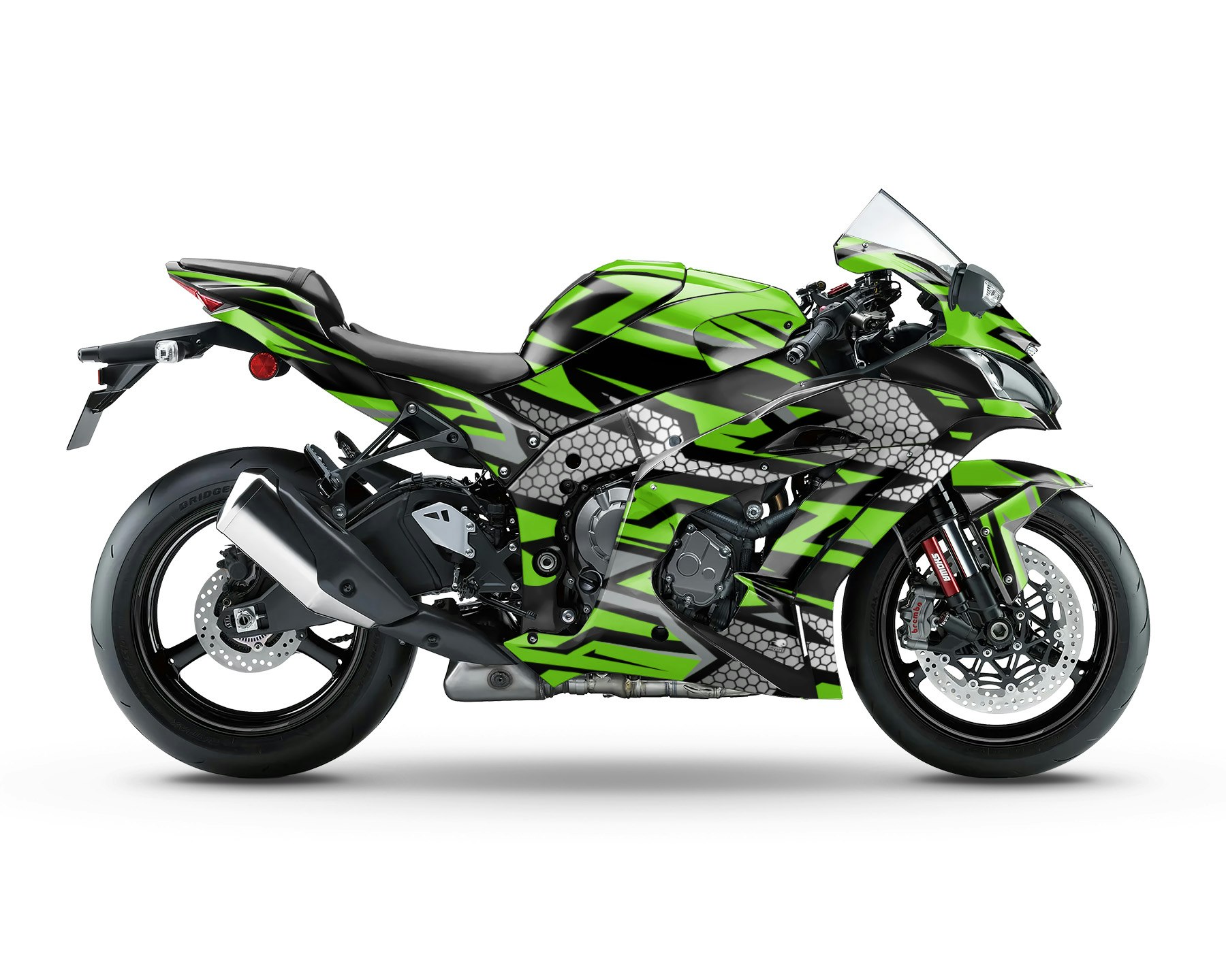 "Hexagon" Graphics Kit - Fits ZX-10R 2011-2020