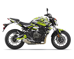 "Steel Stripes" Street Bike Graphics - Design on Demand