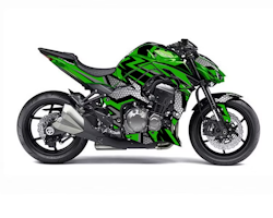 "Hexagon" Street Bike Graphics - Design on Demand