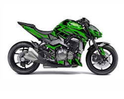 "Hexagon" Motorrad Grafik-Kit - Design auf Anfrage