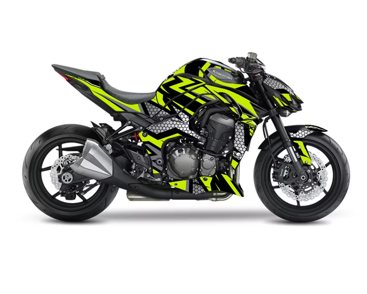 "Hexagon" Street Bike Graphics - Design on Demand